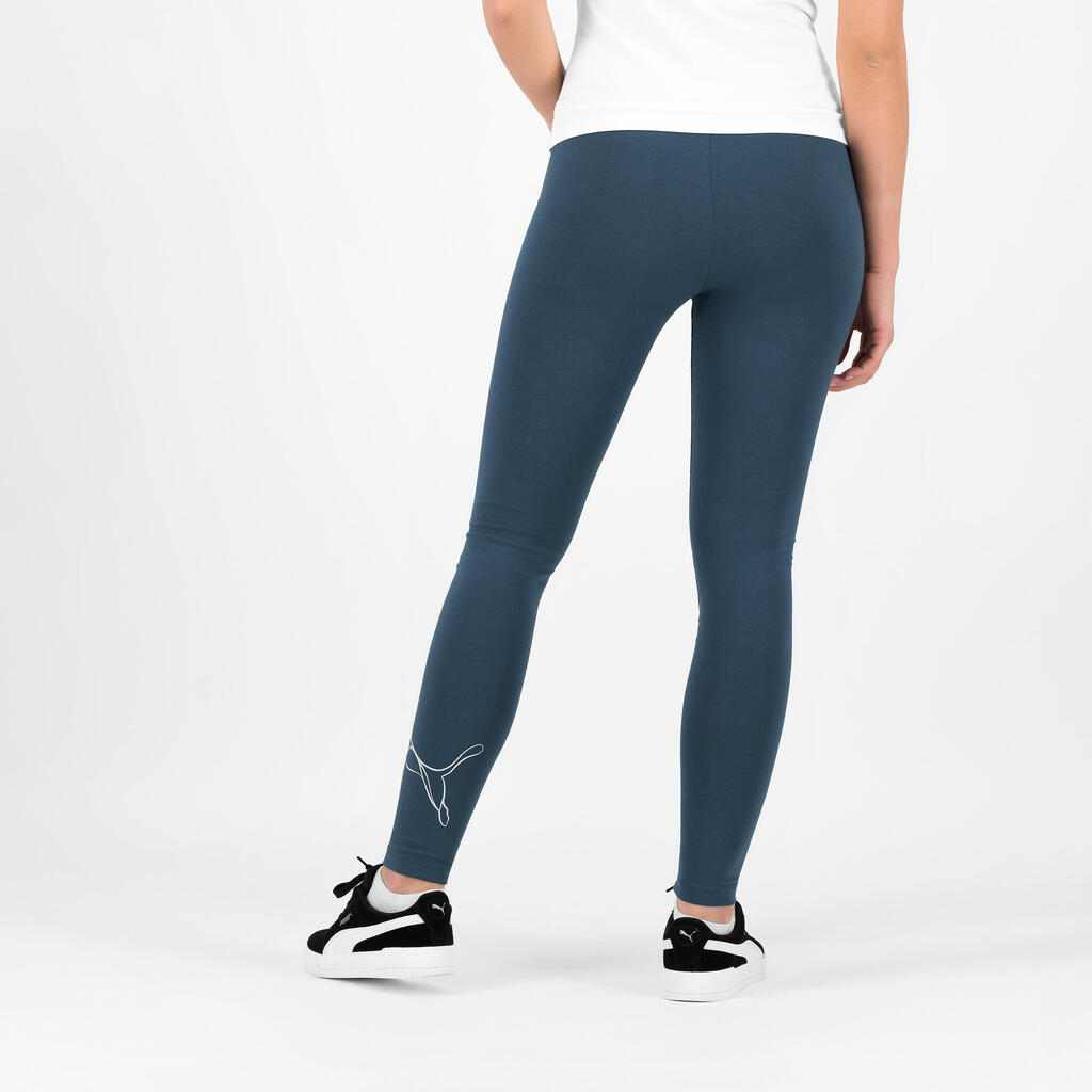 Women's Leggings - Blue/Grey